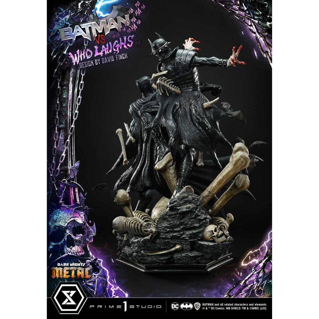 Dark Nights: Metal (Comics) Batman versus Batman Who Laughs statue (Design by David Finch) by Prime1 Studios -Prime 1 Studio - India - www.superherotoystore.com