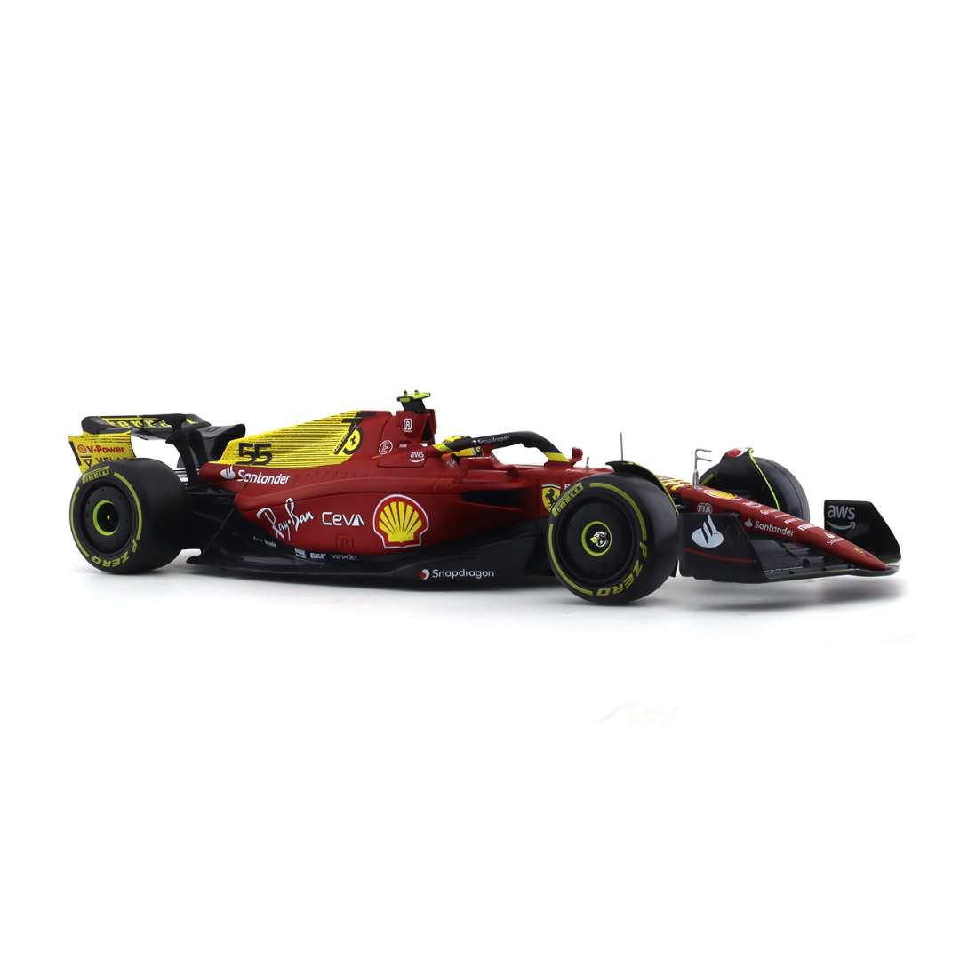 Ferrari F1-75 - Carlos Sainz Jr 1/24 Scale Die-cast Car By Bburago -Bburago - India - www.superherotoystore.com