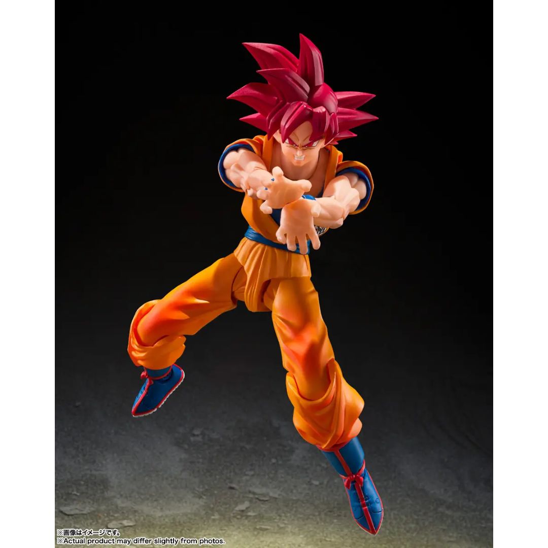 Dragon Ball Z Super Saiyan God Son Goku (God Aura) S.H.Figuarts By Tamashii Nations