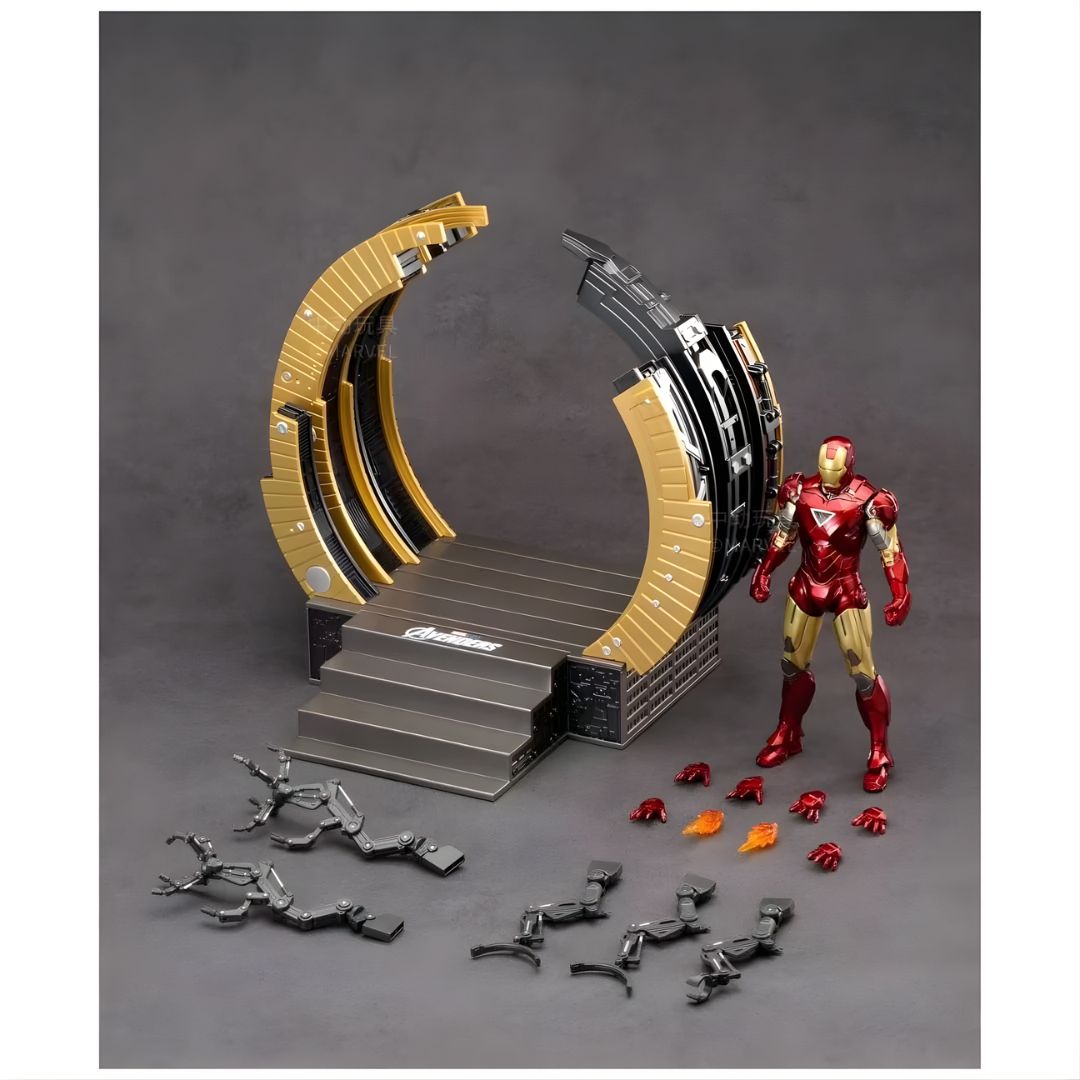 Iron Man Mark 6 & Suit Up Gantry By Zd Toys -ZD Toys - India - www.superherotoystore.com