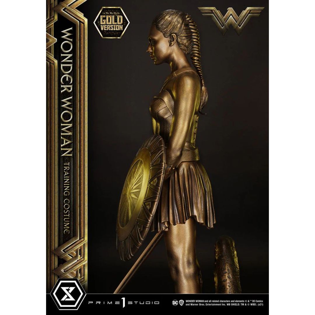 Wonder Woman (Film) Wonder Woman Training Costume Gold Version Statue By Prime1 Studios -Prime 1 Studio - India - www.superherotoystore.com