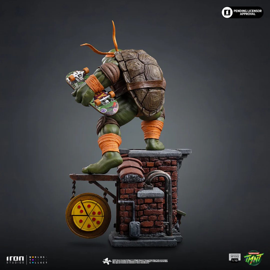 Teenage Mutant Ninja Turtles Michelangelo Statue By Iron Studios