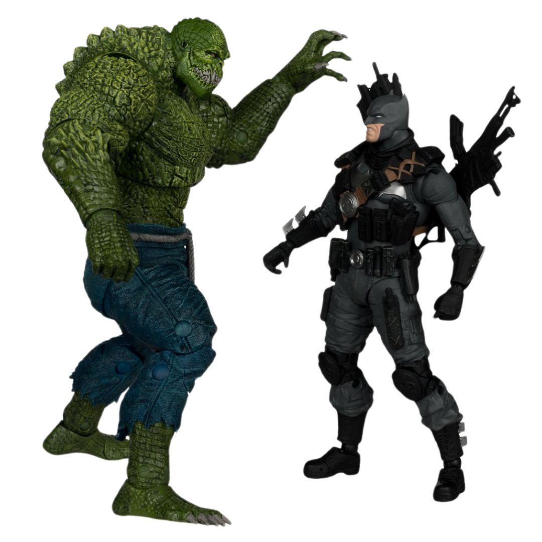 Batman Vs Killer Croc (The Grim Knight) Action Figure By Mcfarlane Toys -McFarlane Toys - India - www.superherotoystore.com