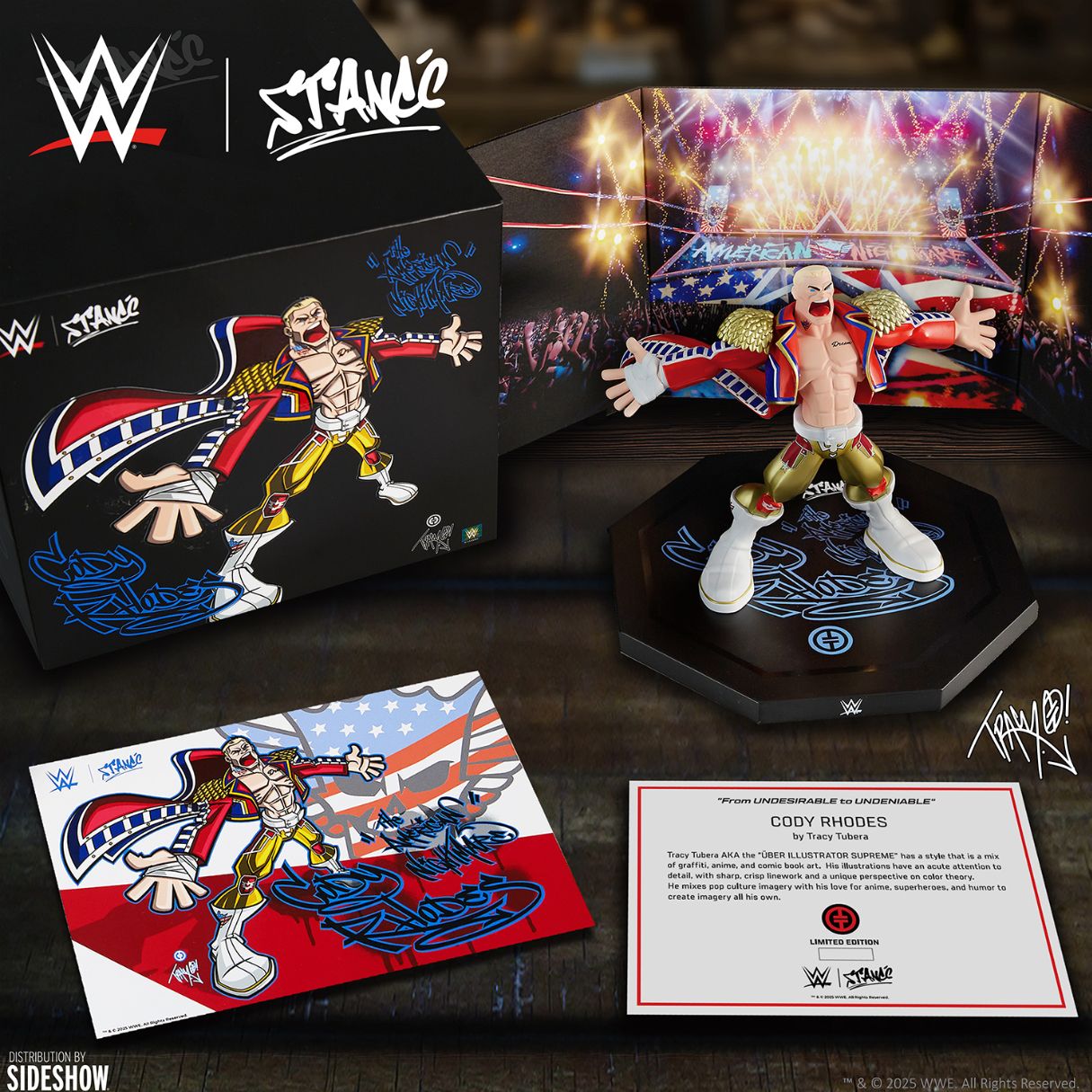 Cody Rhodes Designer Collectible Statue By Stance Designer Art