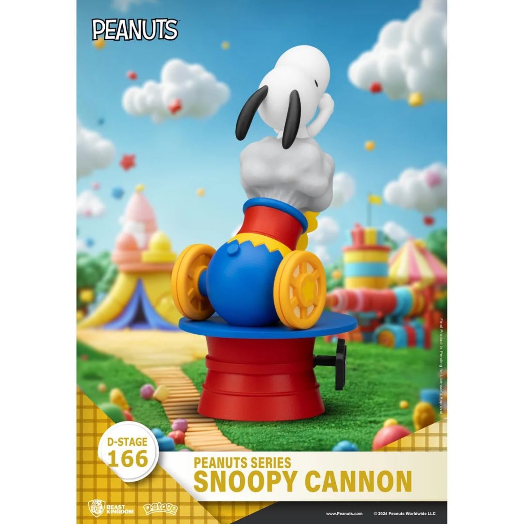 Peanuts Snoopy Cannon D-Stage Statue By Beast Kingdom -Beast Kingdom - India - www.superherotoystore.com
