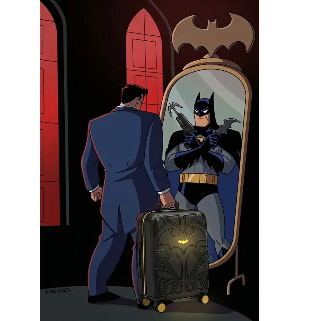 Batman The Dark Knight Luggage By Fur Jaden