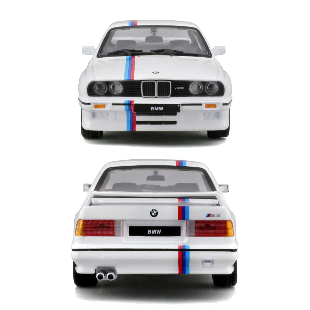 White BMW M3 (E30) 1:24 Scale Die-Cast Car by Bburago