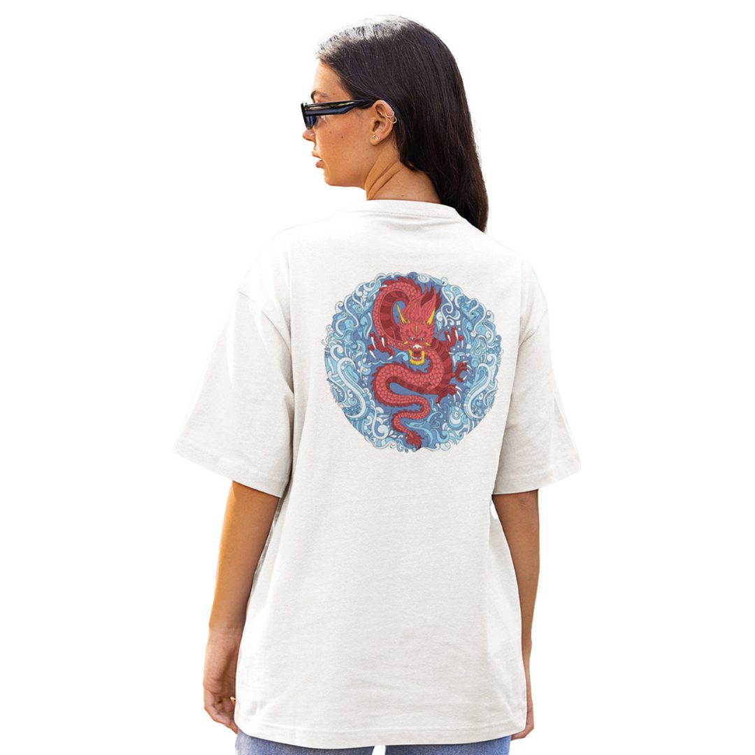 Warrior Women's Mandala Design Oversized T-Shirt -The Bay Store X The Doodleist - India - www.superherotoystore.com