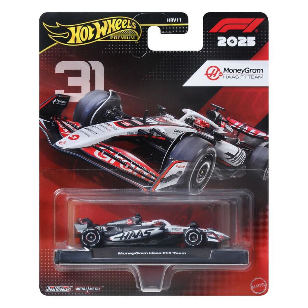 Hot Wheels Premium F1 - MoneyGram Haas F1™ Team By Hot Wheels -Hot Wheels - India - www.superherotoystore.com