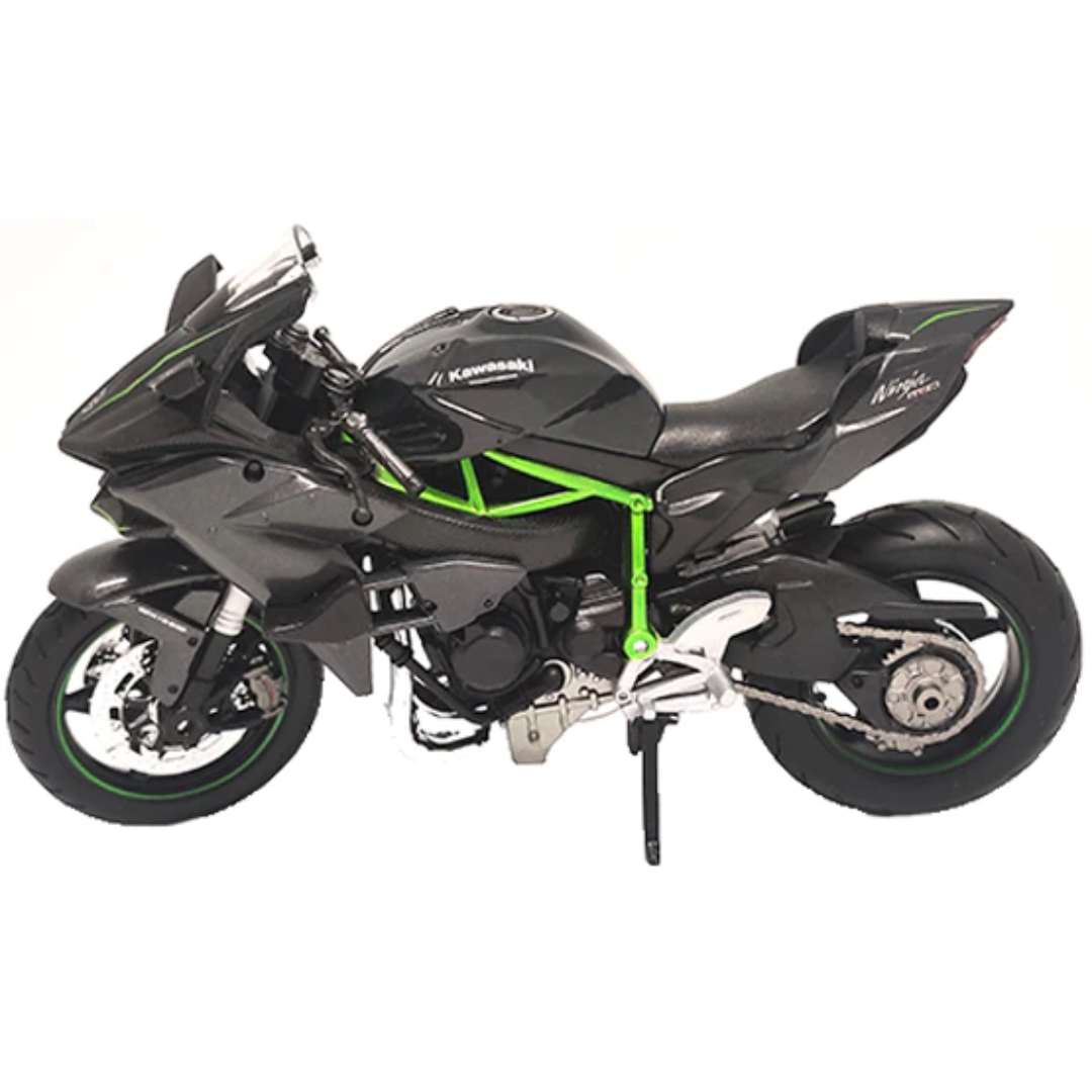 Black Kawasaki Ninja H2 R Die-cast Bike By Maisto -Maisto - India - www.superherotoystore.com