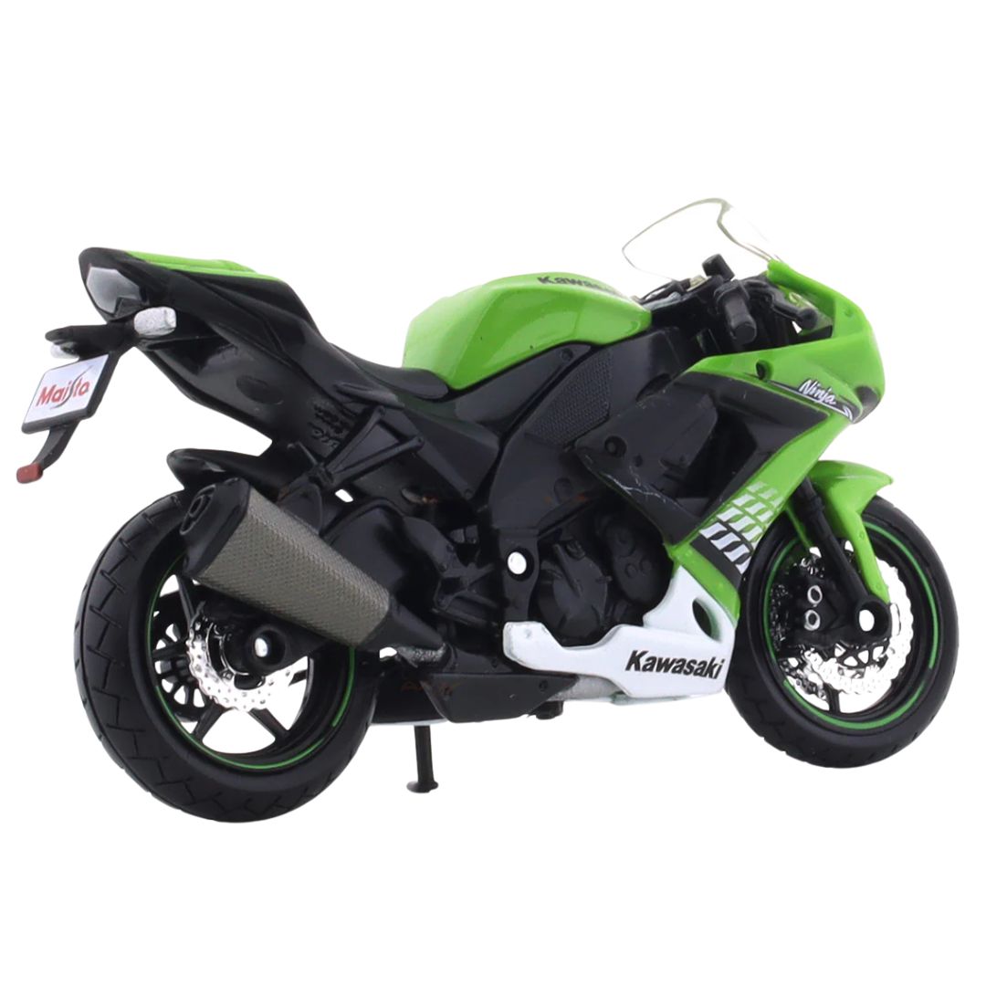 KAWASAKI NINJA ZX 1O R 1:18 Scale Die-Cast Model Bike by Maisto -Bburago - India - www.superherotoystore.com