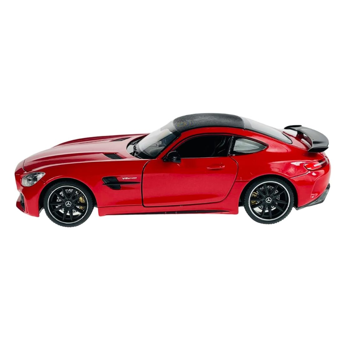 Red Mercedes-Amg Gt R 1:24 Scale Die-Cast Car By Welly -Welly - India - www.superherotoystore.com