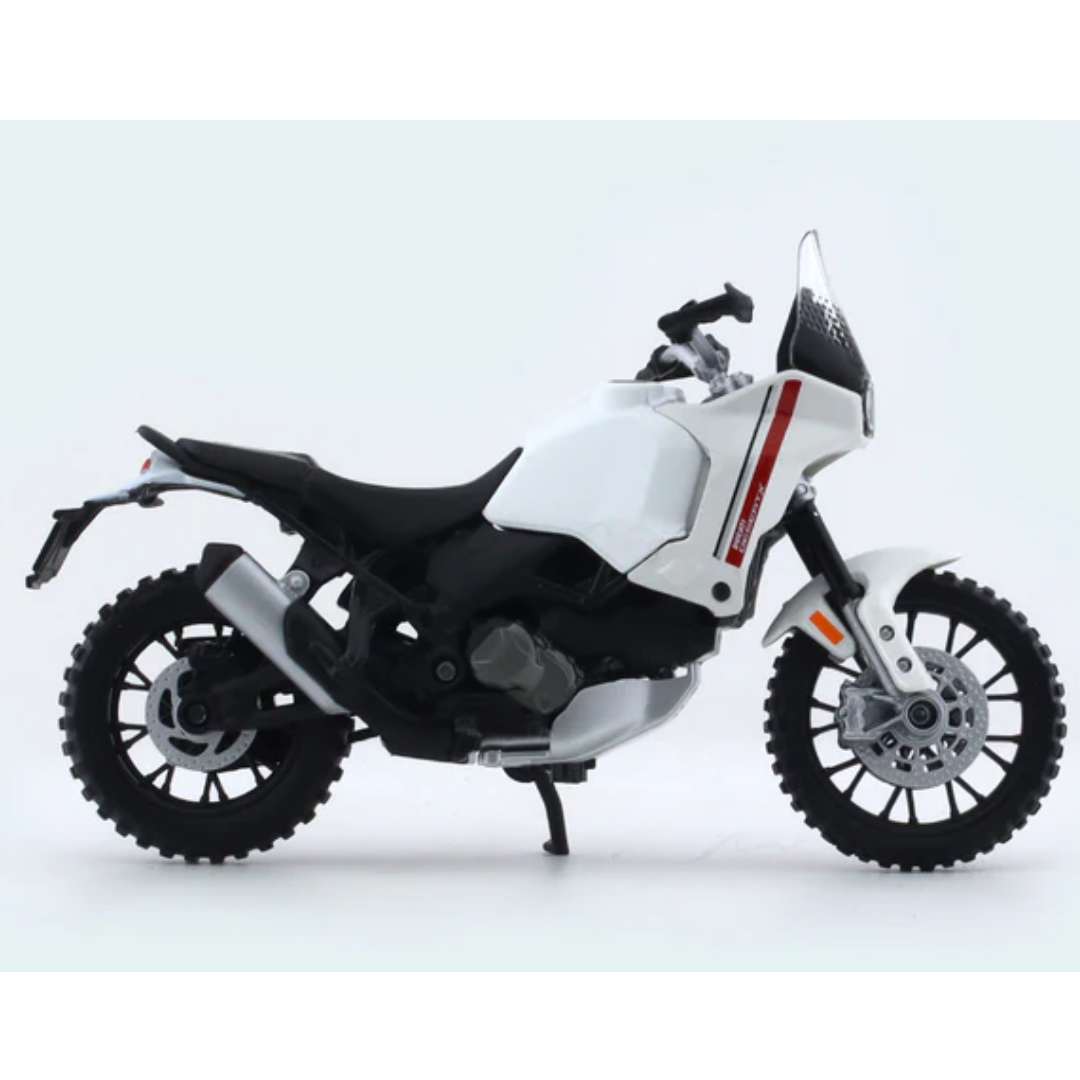 White DUCATI DESERT X By Maisto -Maisto - India - www.superherotoystore.com