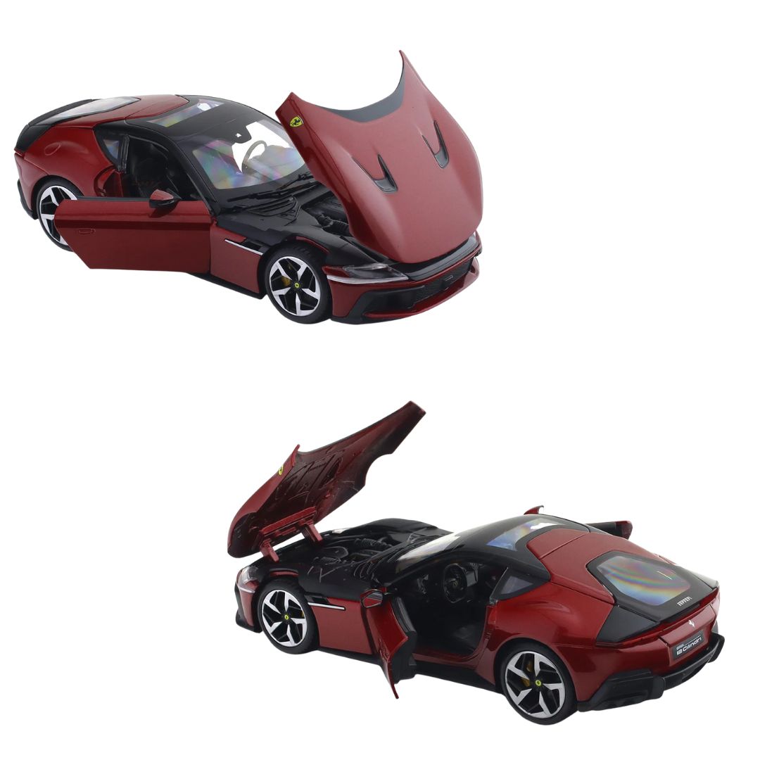 Red Ferrari 12Cilindri in Hard Case 1:24 Scale Die-Cast Car by Bburago