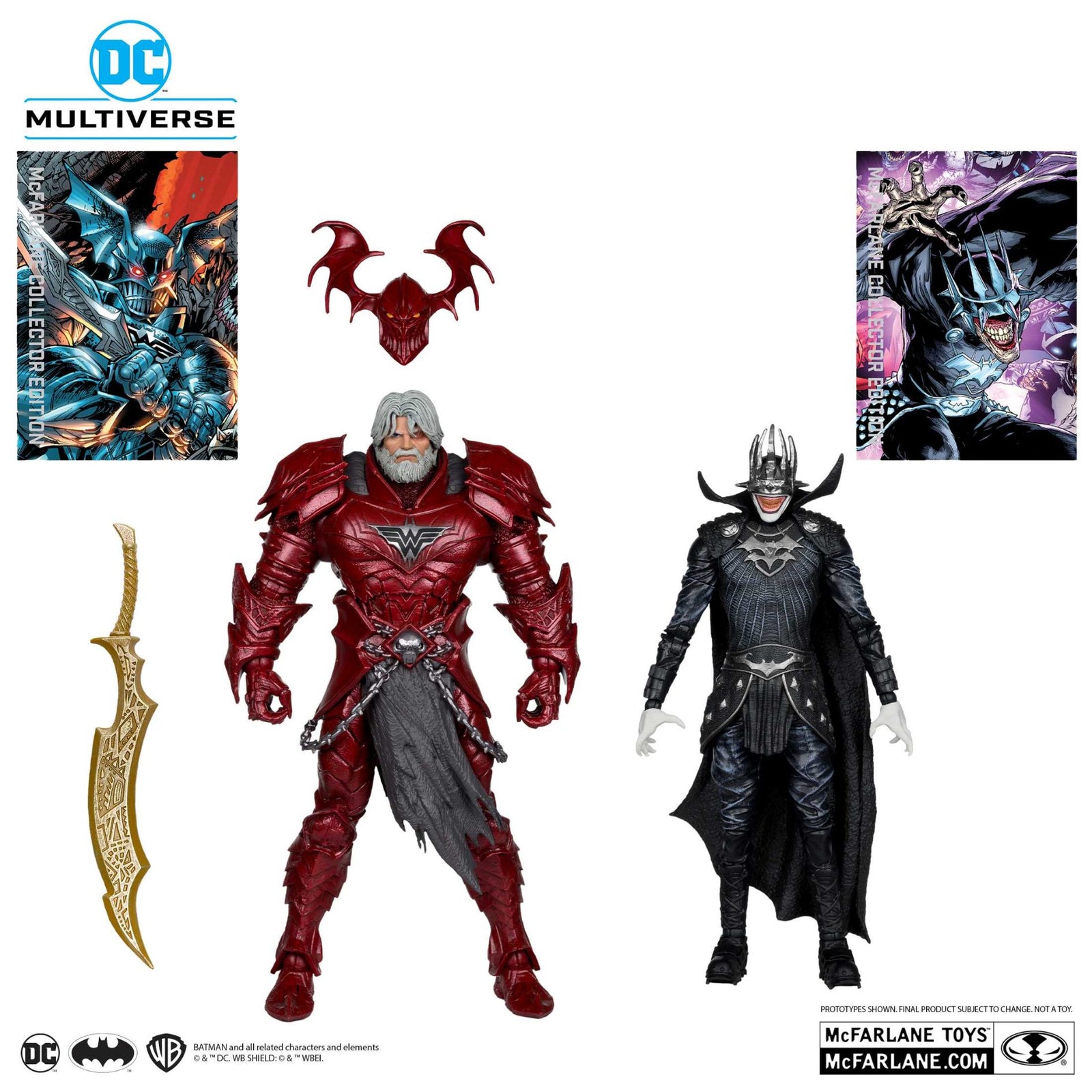 Batman Who Laughs #4 (Knight Armor) & Merciless (Dark Multiverse) Action Figure By Mcfarlane Toys -McFarlane Toys - India - www.superherotoystore.com