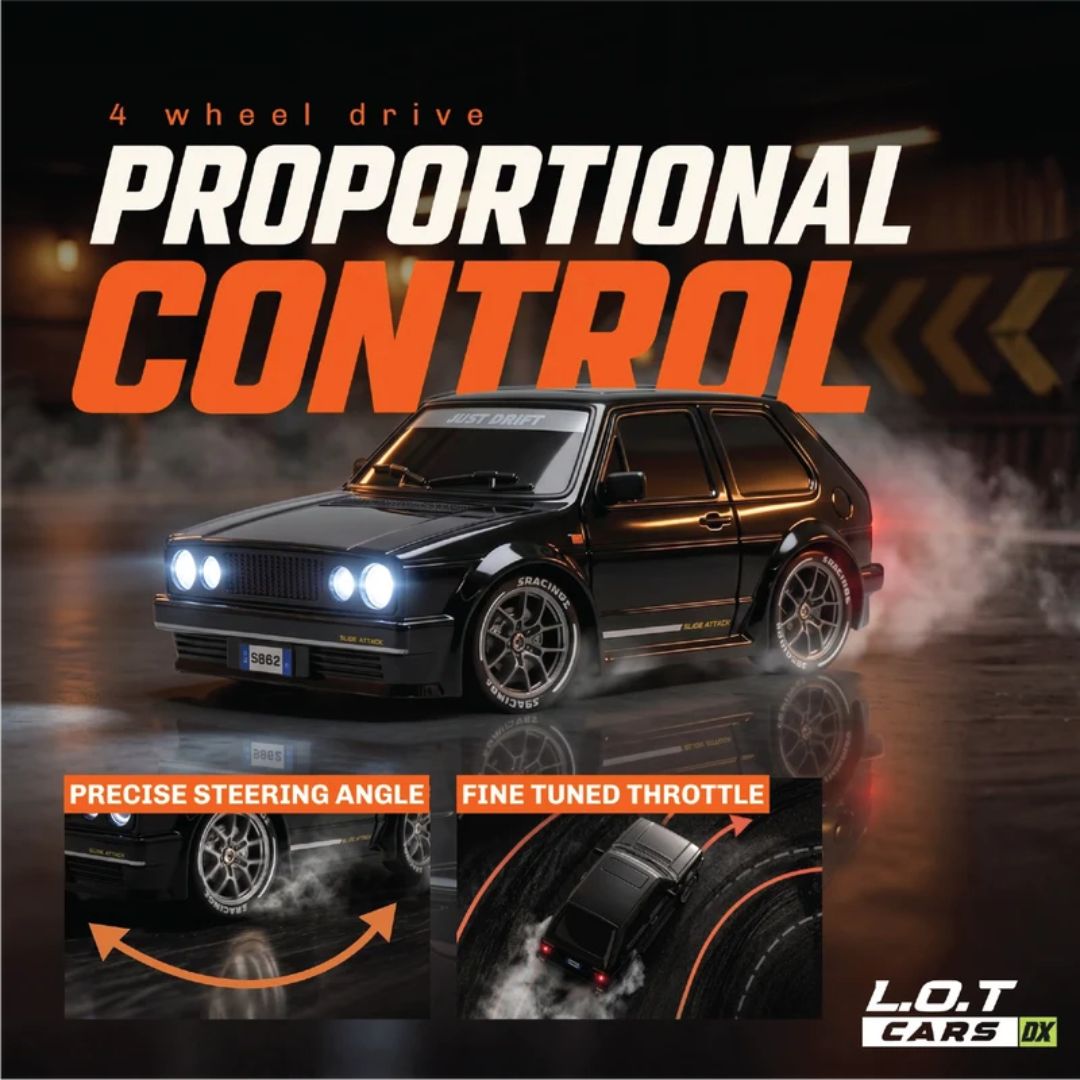 Zipp – Remote Control Drifter 1:24 Scale Ecomm Packaging Only Black Car By Legend Of Toys