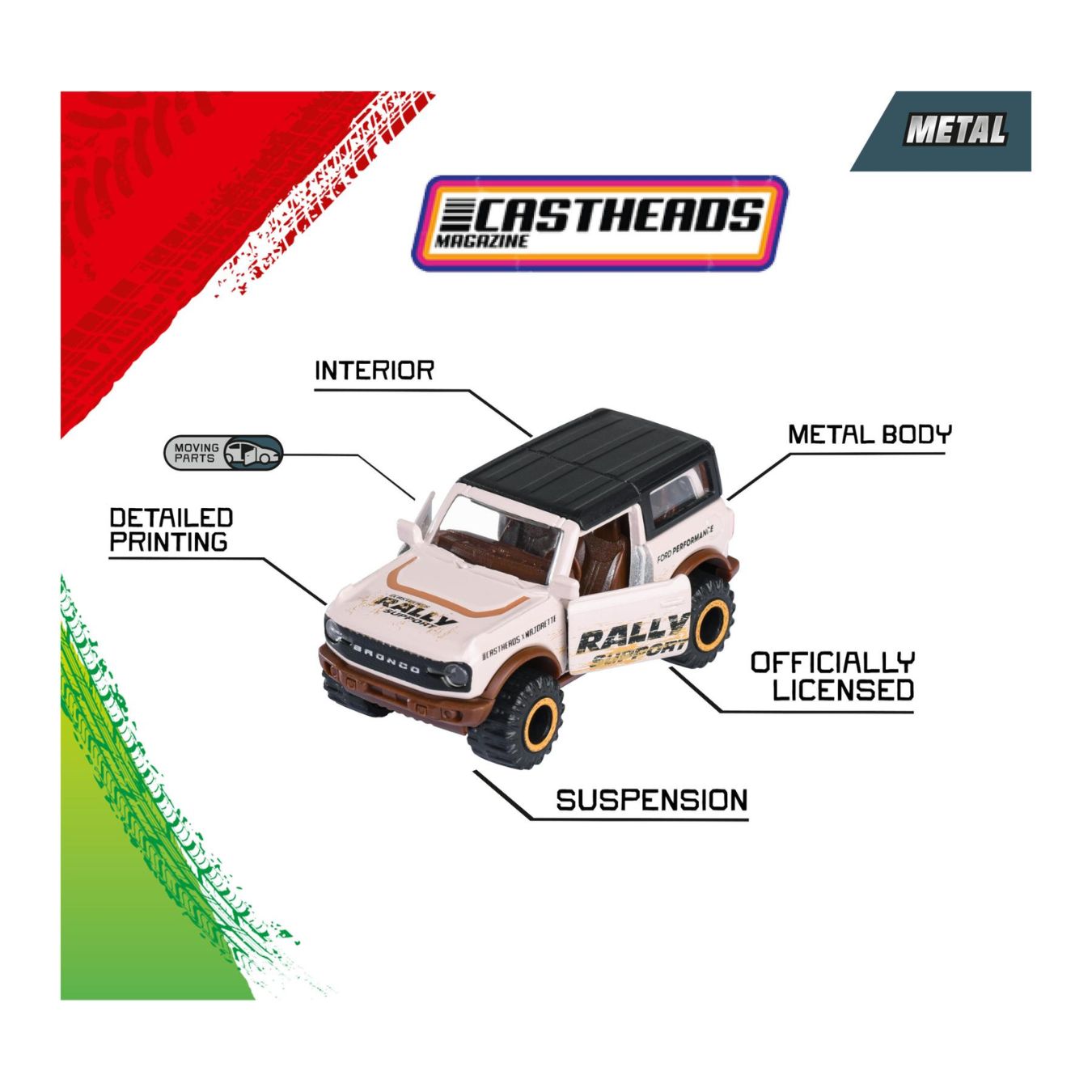 Cast Heads 1:64 Scale 5 Pack By Majorette -Majorette - India - www.superherotoystore.com