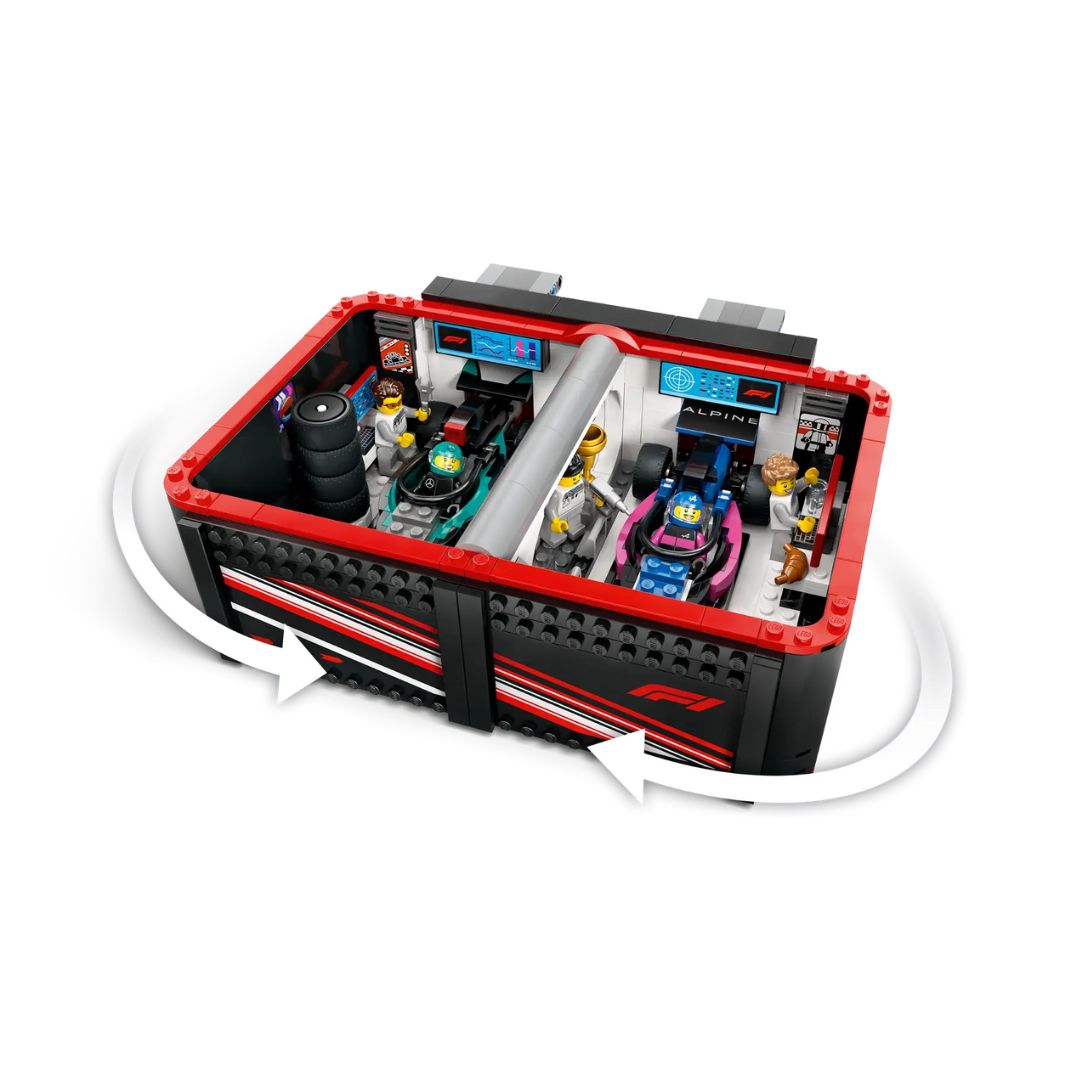 F1 Garage & Mercedes-Amg & Alpine Cars Lego City By Lego -Lego - India - www.superherotoystore.com