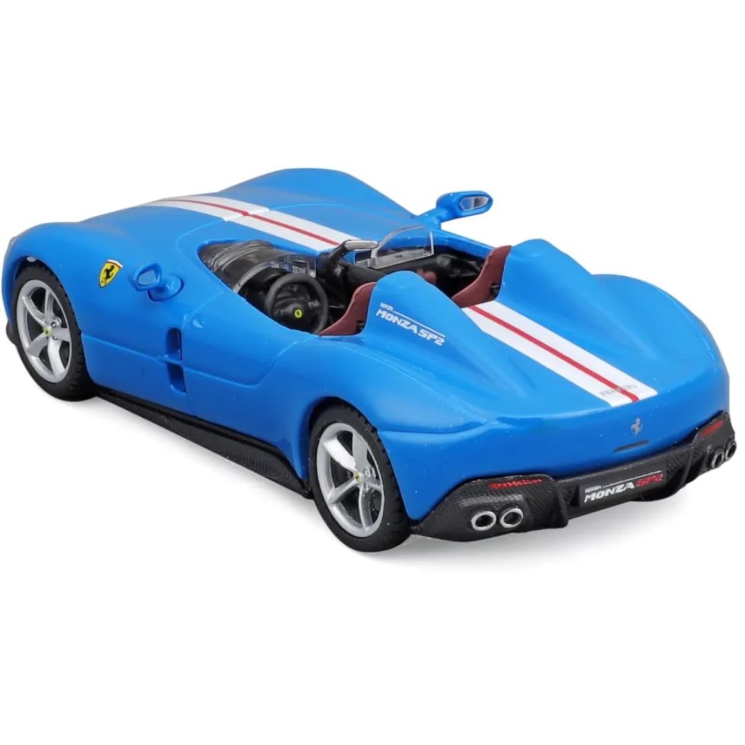 Blue Ferrari Monza SP2 1:43 Scale Die-Cast car by Bburago -Bburago - India - www.superherotoystore.com
