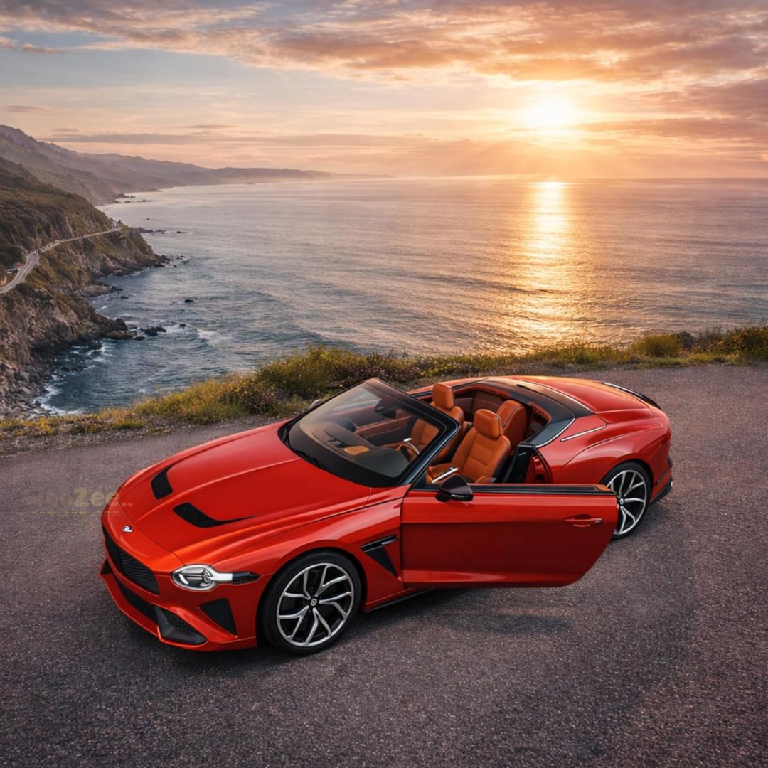 Red Bentley Bacalar 1:32 Scale Die-Cast car By MSZ