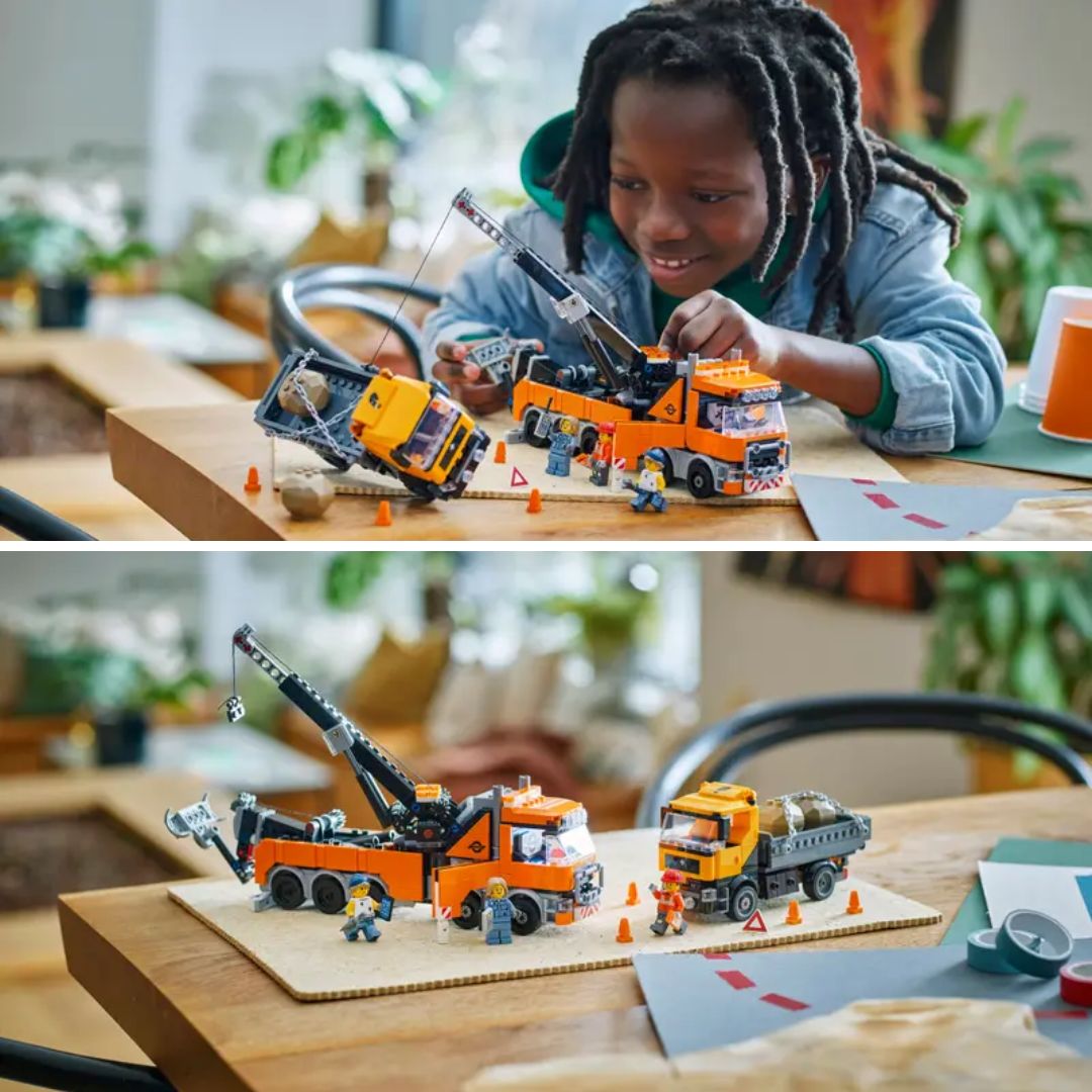 Heavy-Duty Recovery Tow Truck With Crane By Lego -Lego - India - www.superherotoystore.com