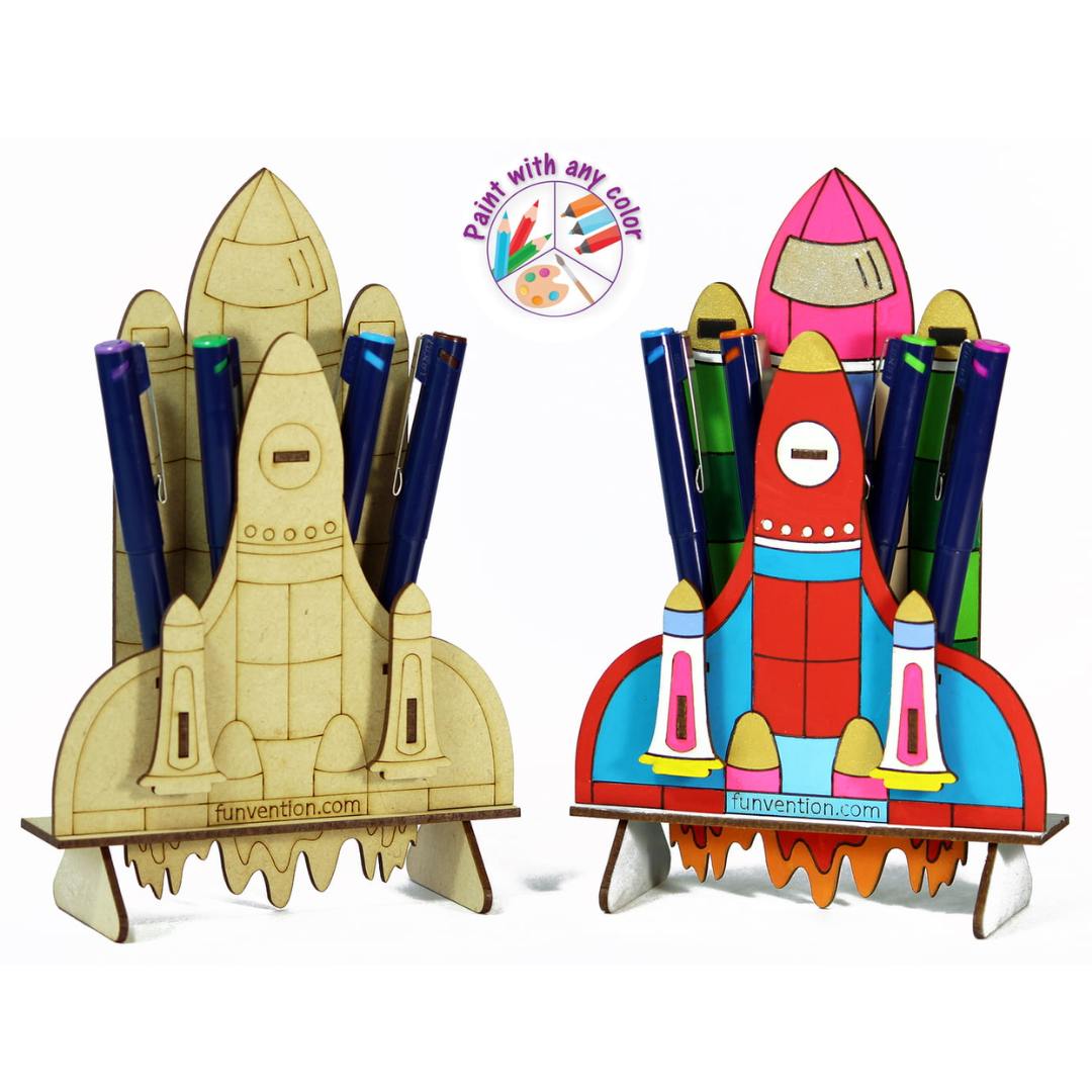 3D Coloring Model - Space Shuttle -Funvention - India - www.superherotoystore.com