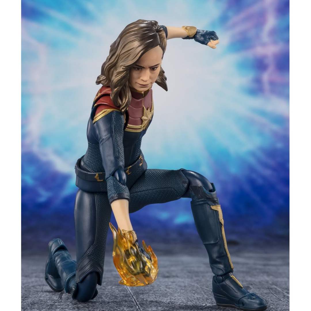 The Marvels - Captain Marvel S.H.Figuarts Figure by Bandai -Tamashii Nations - India - www.superherotoystore.com