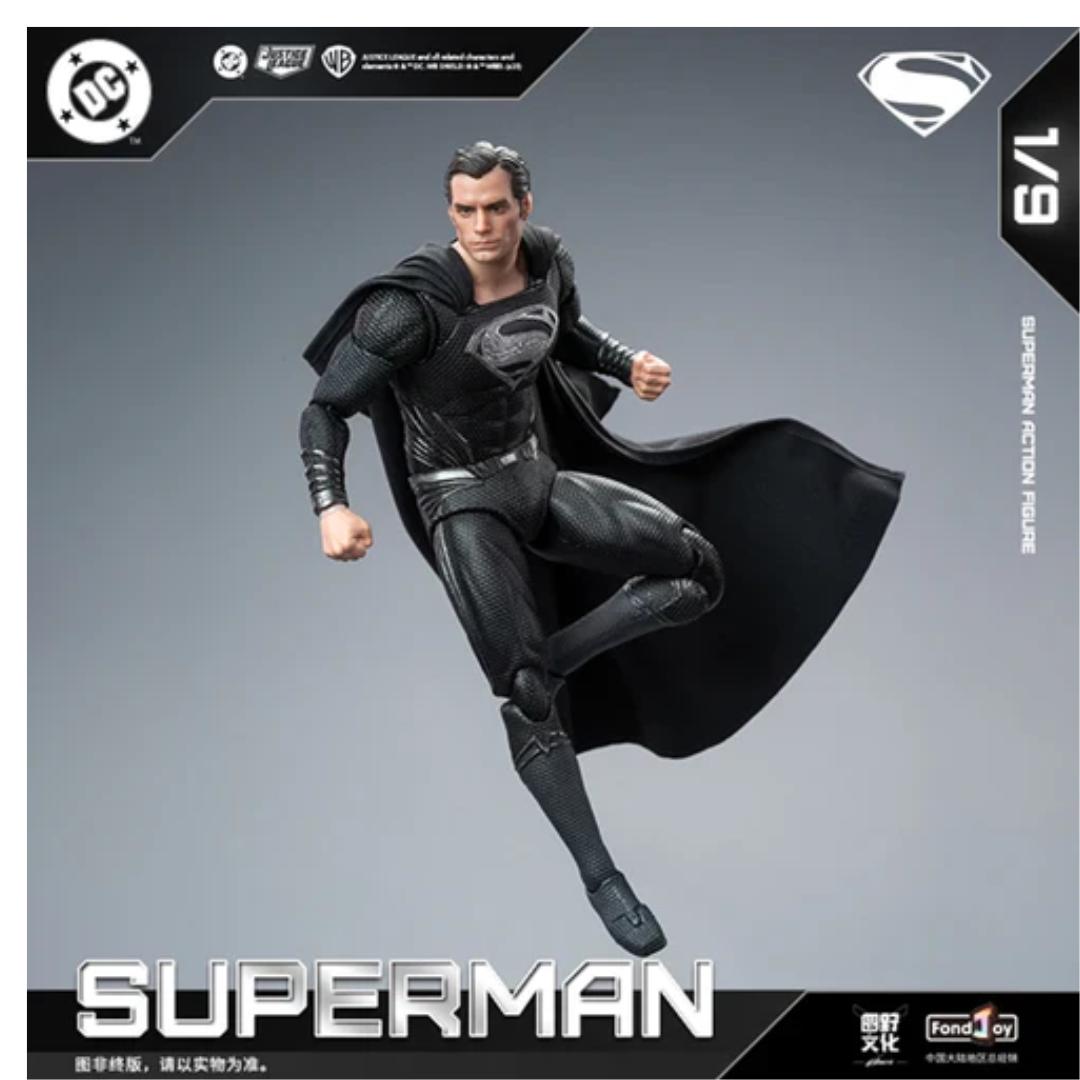 Dc Action Figure Series - Black Superman 2.0 By Fondjoy