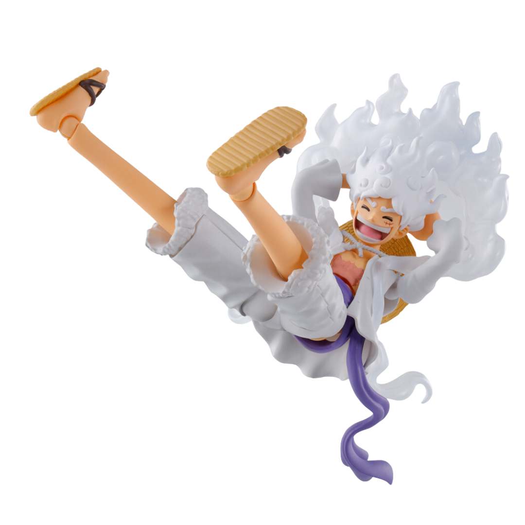 One Piece Monkey D. Luffy Gear5 S.H. Figuarts Figure by Bandai -Tamashii Nations - India - www.superherotoystore.com