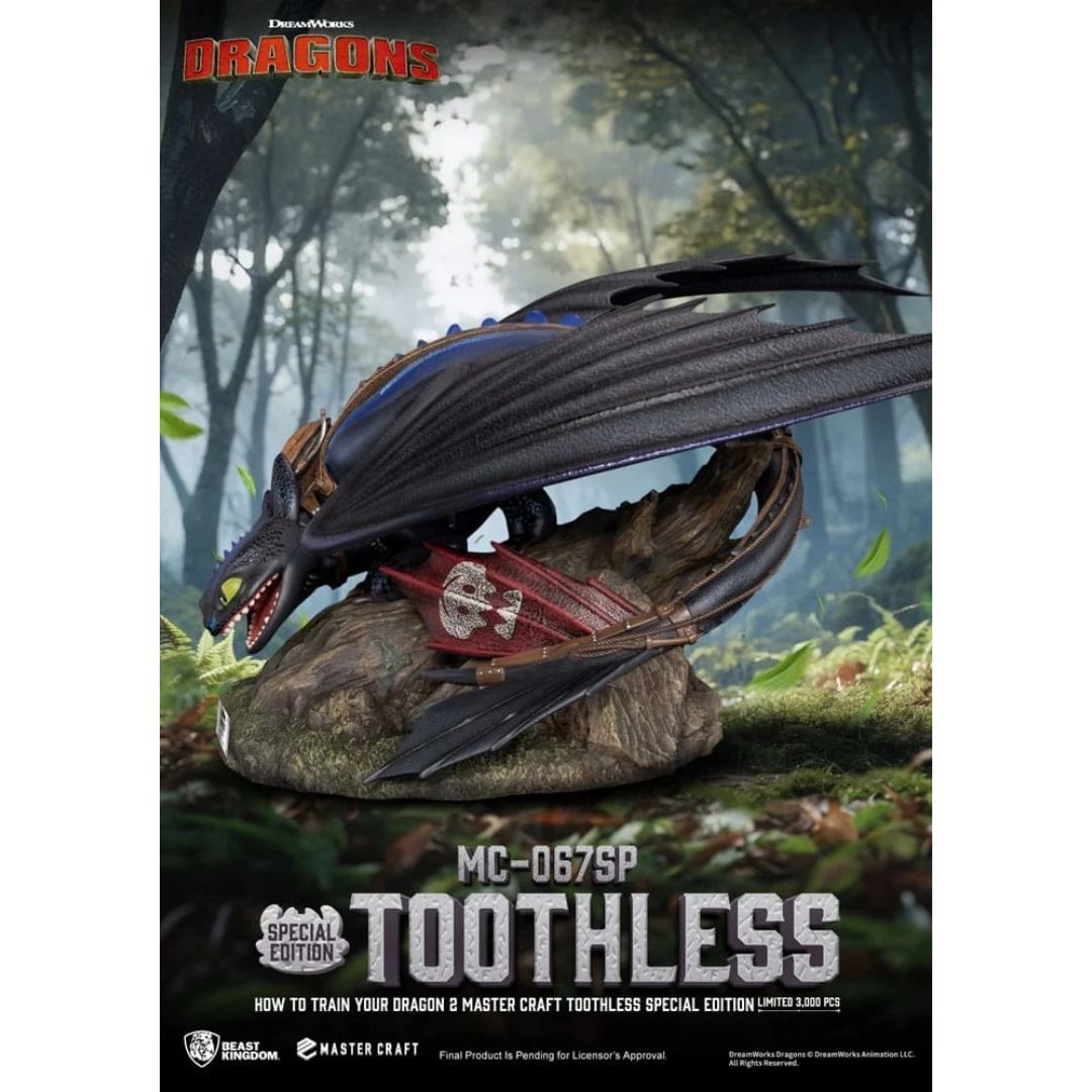 How To Train Your Dragon 2 Toothless Mc-067Sp Master Craft Statue By Beast Kingdom