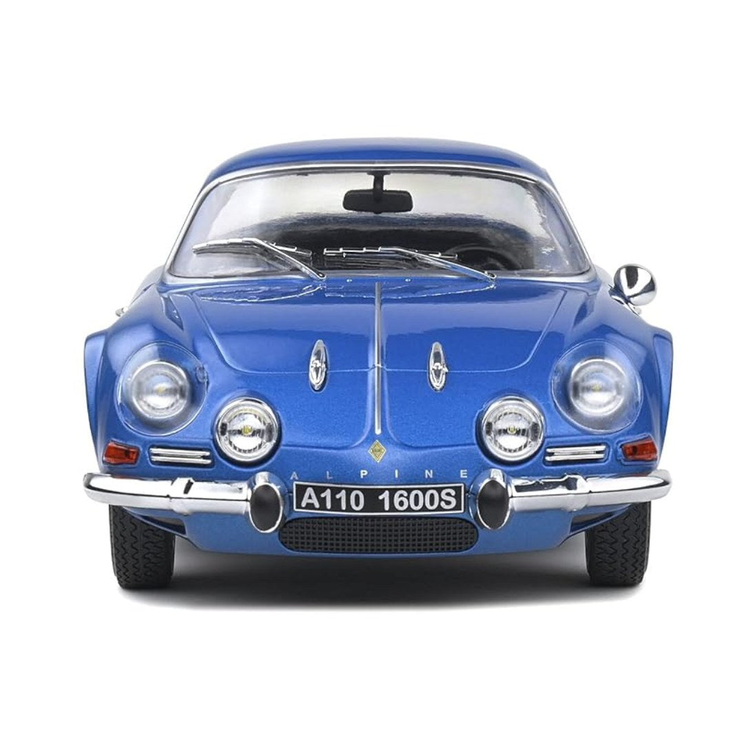 Blue 1969 Alpine A110 A1600S  1:18 Scale die-cast car by Solido -Solido - India - www.superherotoystore.com