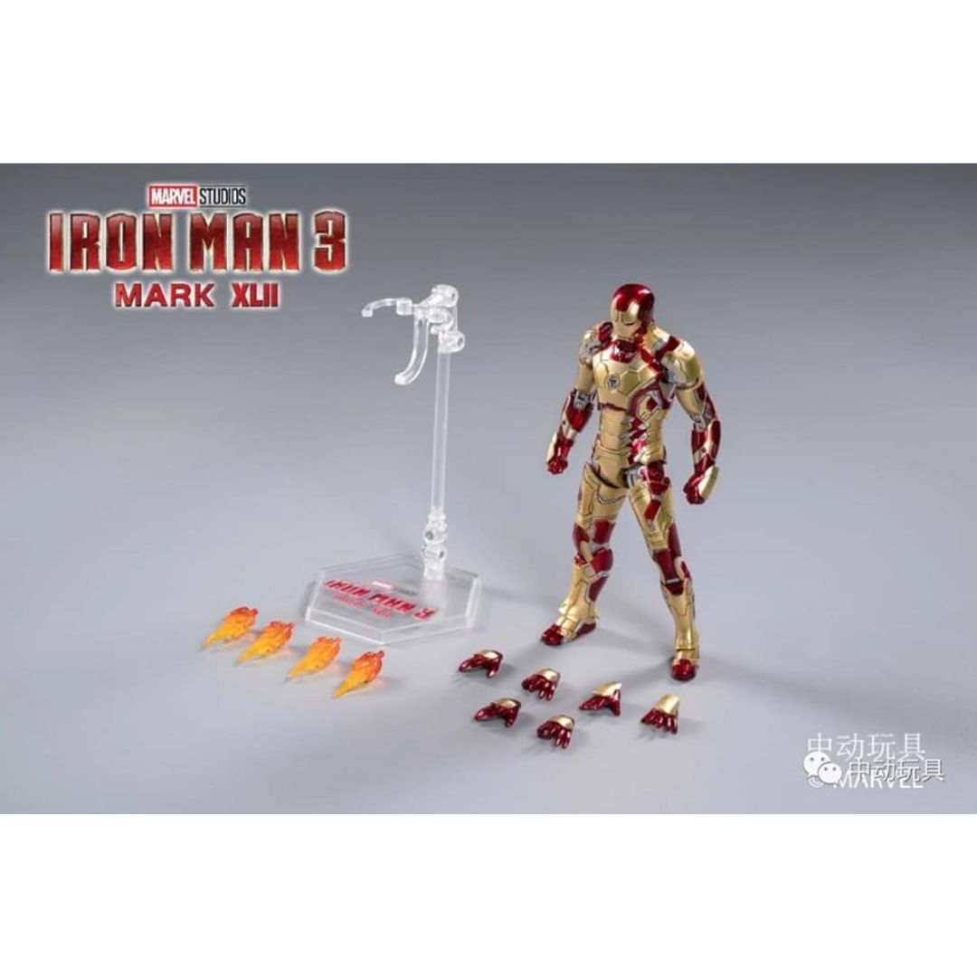 Iron Man Mk42 With Lighting Function Action Figure By Zd Toys -ZD Toys - India - www.superherotoystore.com