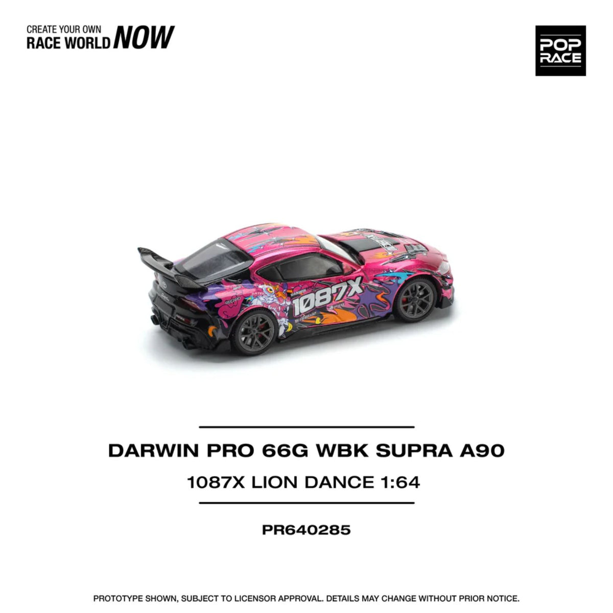 Darwin Pro 66G Wbk Supra 1:64 Diecast Car By Pop Race