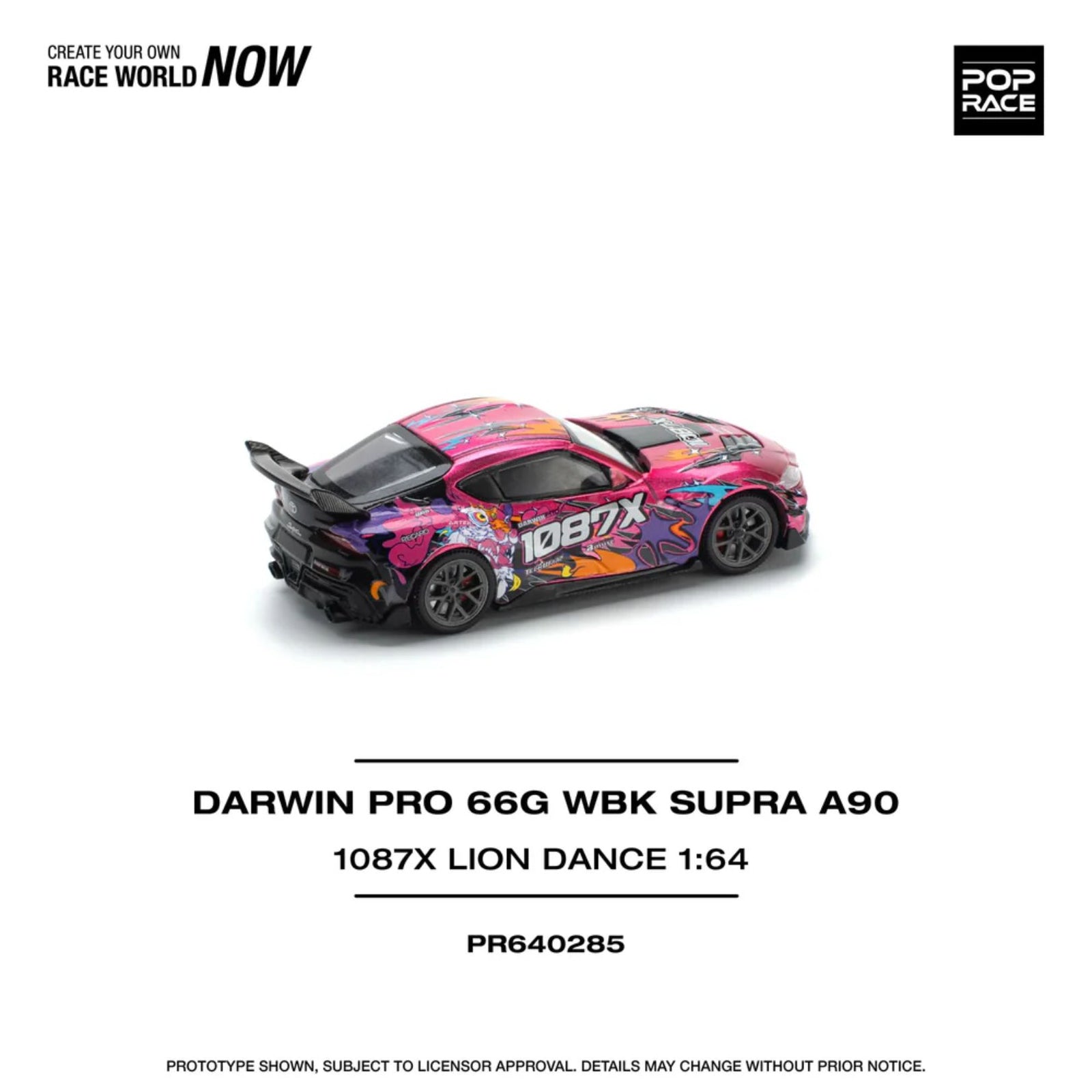 Darwin Pro 66G Wbk Supra 1:64 Diecast Car By Pop Race