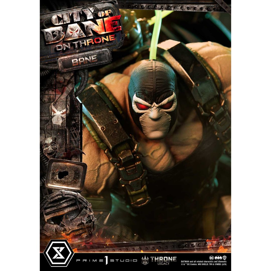 Batman (Comics) City of Bane Bane on Throne Statue (Concept design by Carlos D'Anda) by Prime1 Studios -Prime 1 Studio - India - www.superherotoystore.com