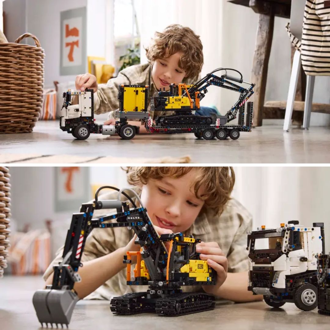Lego Technic Volvo Fmx Truck & Ec230 Electric Excavator -Lego - India - www.superherotoystore.com