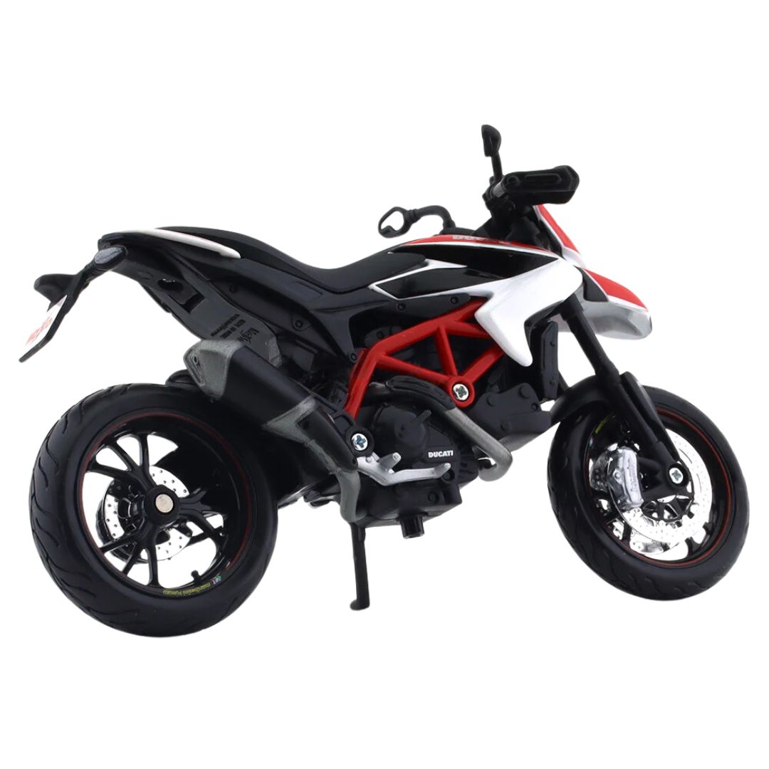 White Ducati Hypermotard SP 1:12 Scale Bike by Maisto -Maisto - India - www.superherotoystore.com