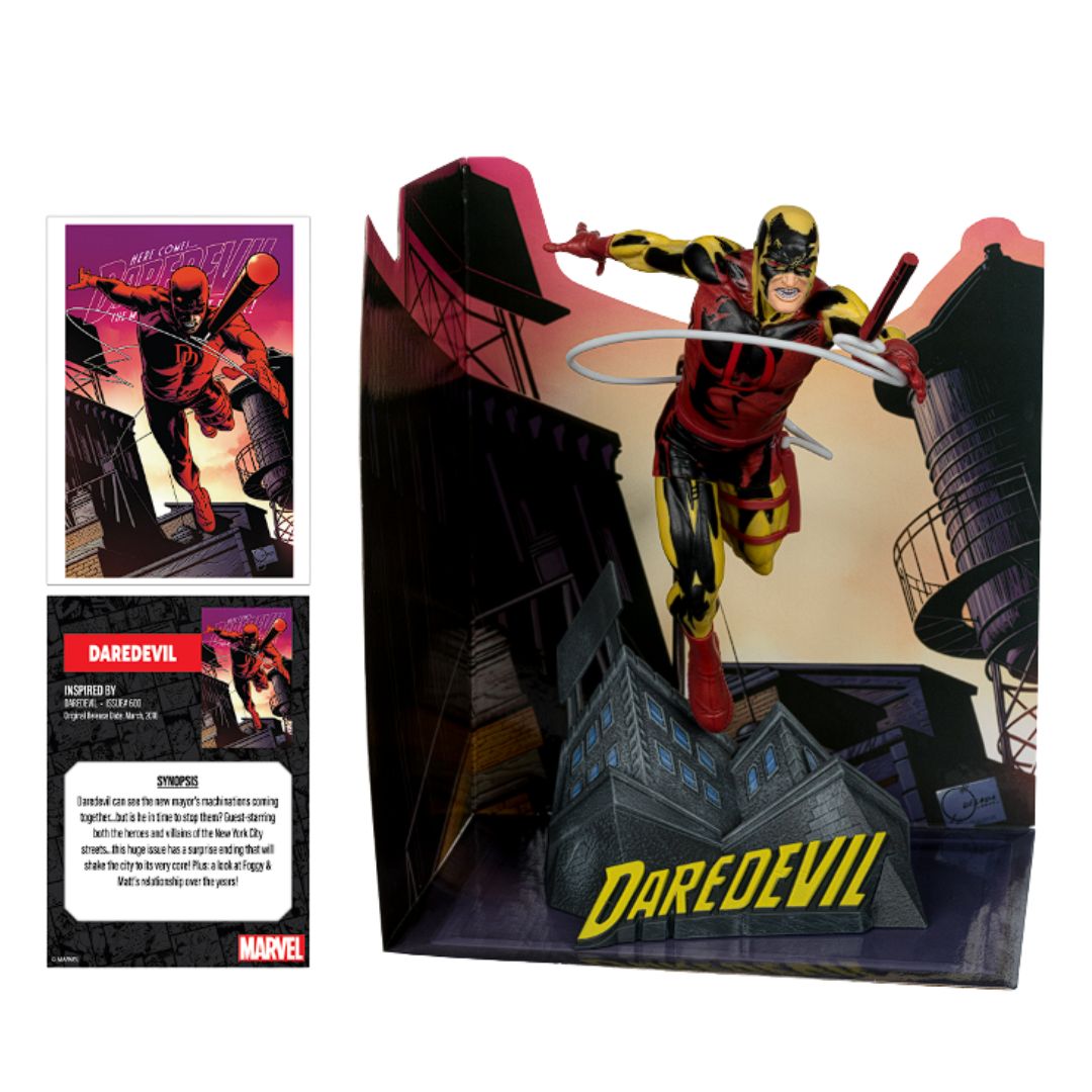 Marvel Collection - Daredevil (Daredevil #600) By Mcfarlane Toys (Platinium Edition) -McFarlane Toys - India - www.superherotoystore.com