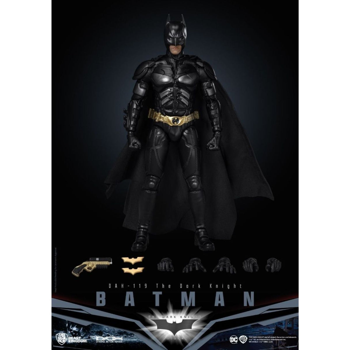 DAH-119 Batman action Figure (The Dark Knight) by Beast Kingdom -Beast Kingdom - India - www.superherotoystore.com