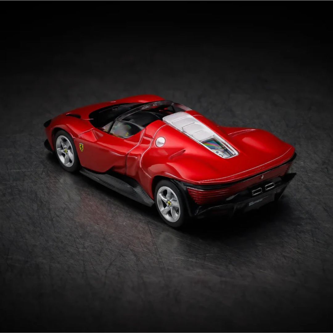 Red Race & Play Ferrari Daytona SP3 1:64 Scale Die-Cast Car By Bburago