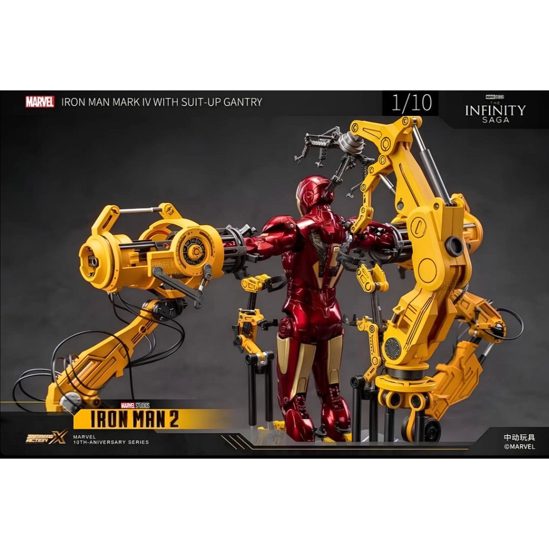 Iron Man Mk4 And Suit Up Gantry Action Figure By Zd Toys -ZD Toys - India - www.superherotoystore.com
