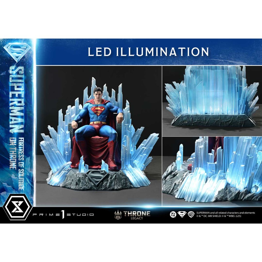 Superman Fortress Of Solitude On Throne Statue By Prime1 Studios -Prime1 Studios - India - www.superherotoystore.com