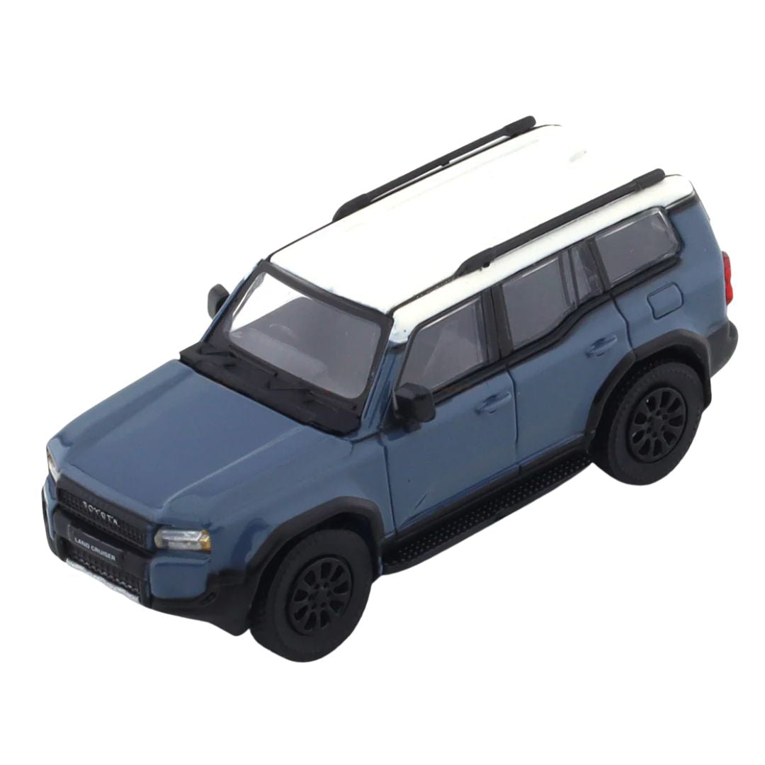 Blue Toyota Land Cruiser Prado 250 (LHD) 1:64 Scale Die-Cast Car by GCD