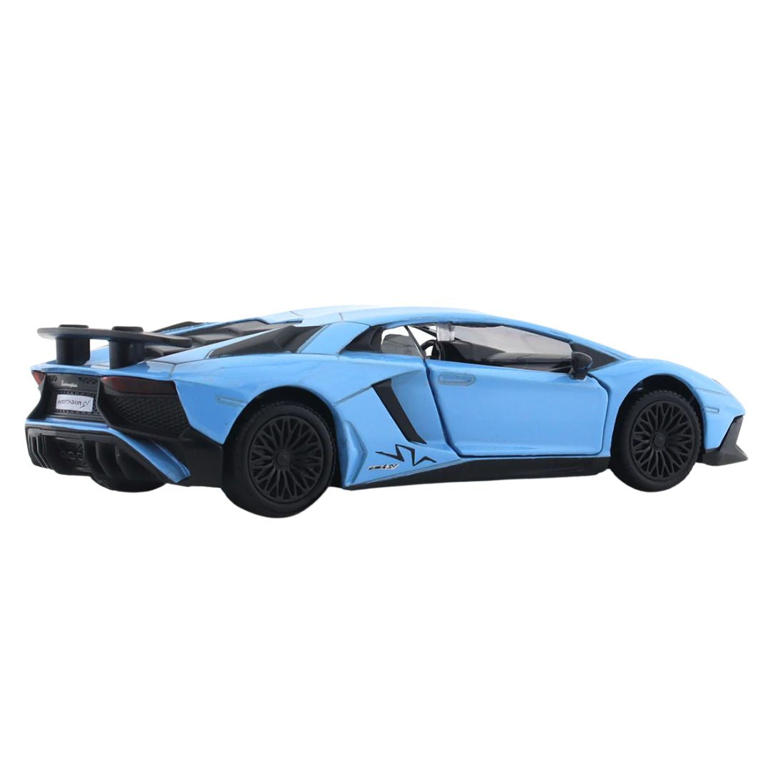 Sky Blue Lamborghini Aventador 1:43 Scale Die-Cast Car By RMZ