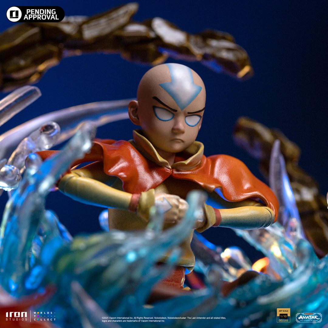 Aang Avatar Statue By Iron Studios