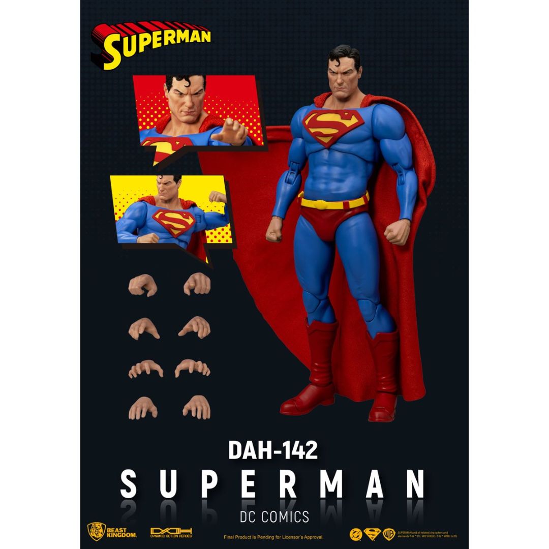 Dc Comics Superman Dynamic 8-Ction Heroes Action Figure By Beast Kingdom -Beast Kingdom - India - www.superherotoystore.com