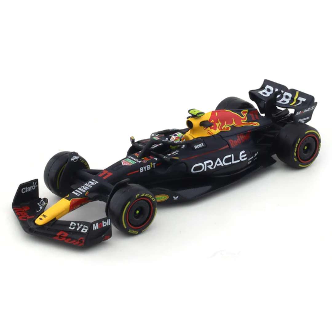 Black Red Bull RB19 Sergio Perez 1/43 Scale Die Cast Car By Bburago -Bburago - India - www.superherotoystore.com