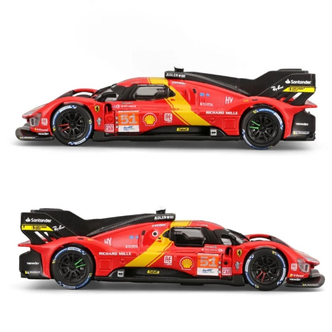 2023 Ferrari 499P #51 Winner 24h LeMans 1:43 Scale Die-Cast Car By Bburago -Bburago - India - www.superherotoystore.com