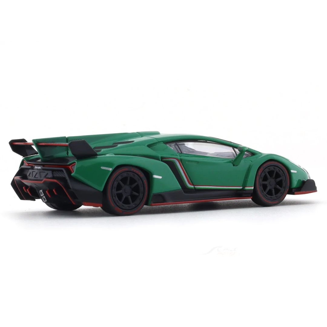 Green Lamborghini Veneno 1:64 Kyosho 1:64 Scale die-cast car by Kyosho -Kyosho - India - www.superherotoystore.com