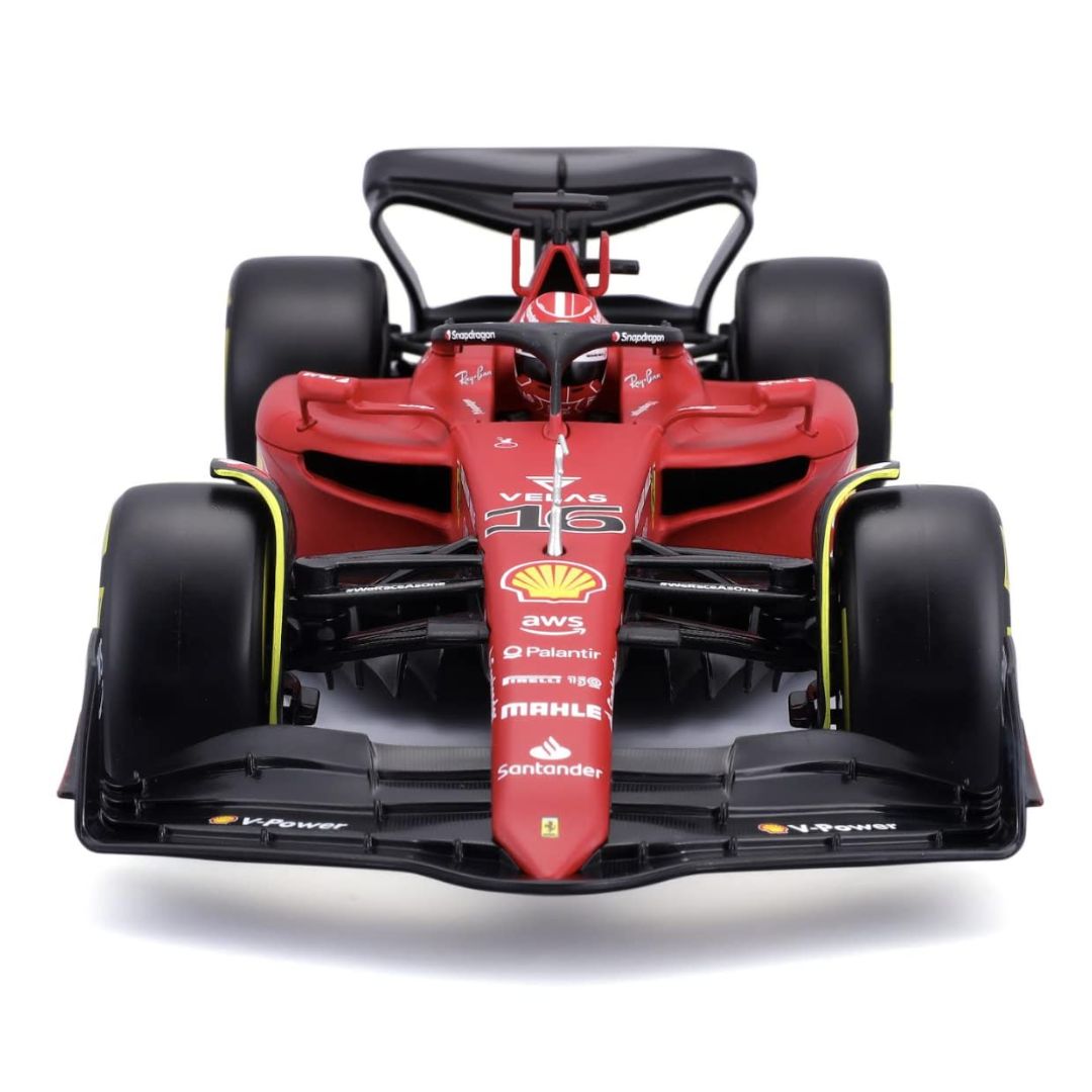 F1 Ferrari -75 #16 Charles Leclerc 1:18 Scale Die-Cast Car 2022 Bburago -Bburago - India - www.superherotoystore.com